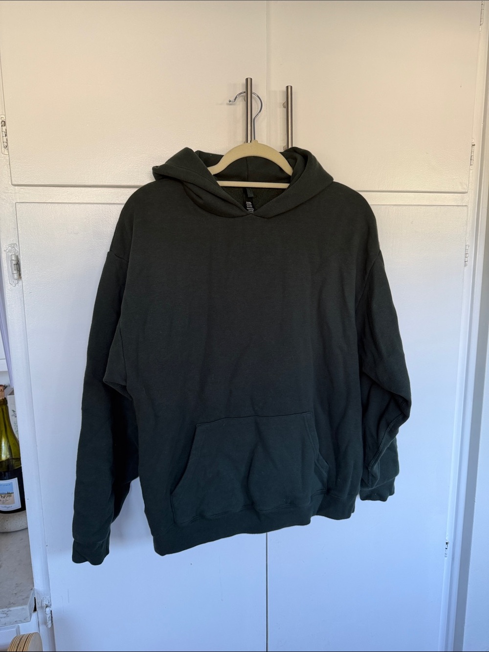 Skims Green Hooded Pullover Sweatshirt